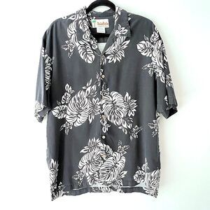 Vintage Men's KulaKula 100% Silk Hawaiian Shirt Size Large